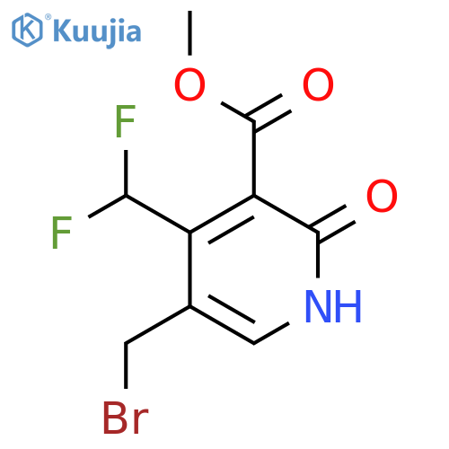 Methyl 5-(bromomethyl)-4-(difluoromethyl)-2-hydroxypyridine-3-carboxylate structure