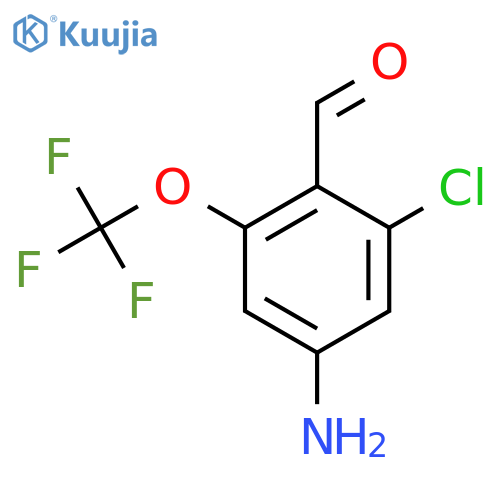 4-Amino-2-chloro-6-(trifluoromethoxy)benzaldehyde structure
