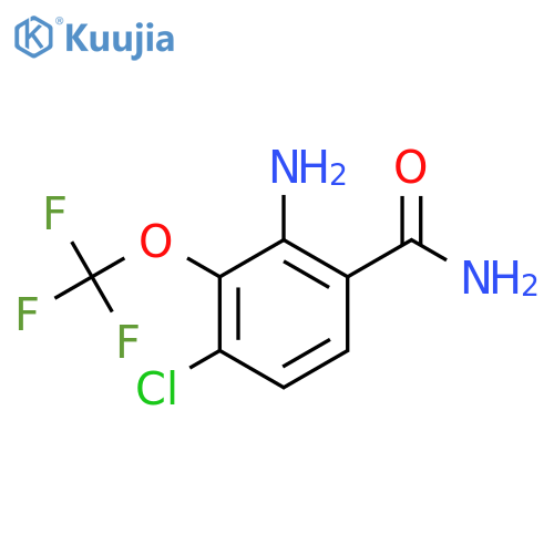 2-Amino-4-chloro-3-(trifluoromethoxy)benzamide structure
