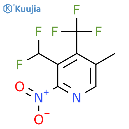 3-(Difluoromethyl)-5-methyl-2-nitro-4-(trifluoromethyl)pyridine structure