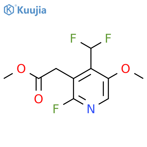Methyl 4-(difluoromethyl)-2-fluoro-5-methoxypyridine-3-acetate structure