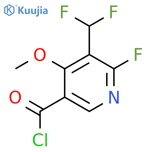 3-(Difluoromethyl)-2-fluoro-4-methoxypyridine-5-carbonyl chloride structure