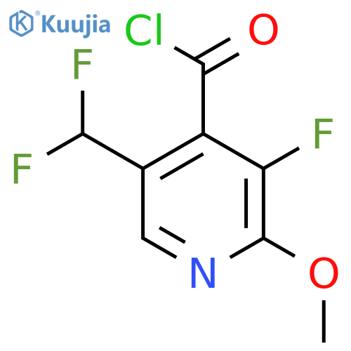 5-(Difluoromethyl)-3-fluoro-2-methoxypyridine-4-carbonyl chloride structure