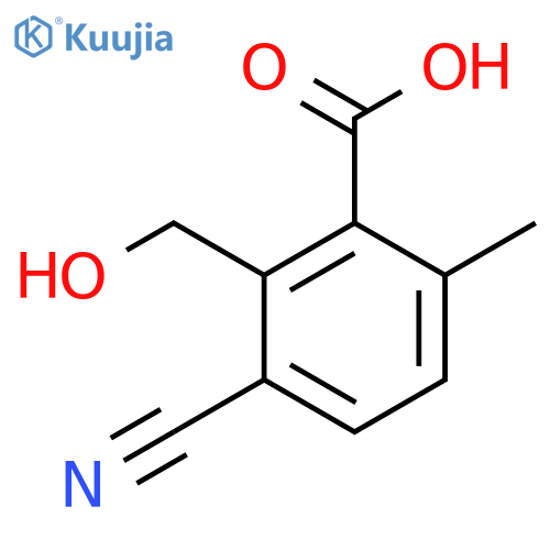 3-Cyano-2-hydroxymethyl-6-methylbenzoic acid structure