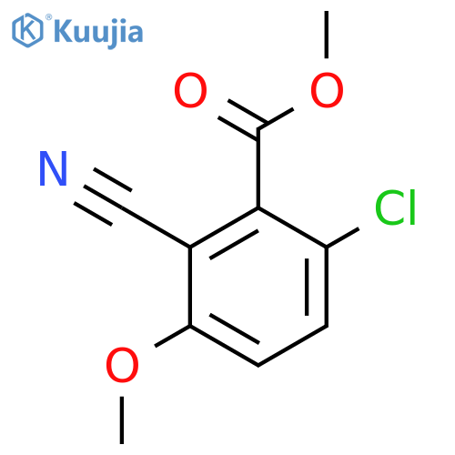 Methyl 6-chloro-2-cyano-3-methoxybenzoate structure