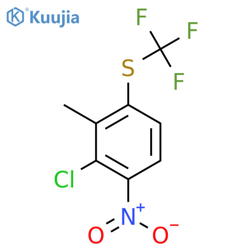 2-Chloro-3-nitro-6-(trifluoromethylthio)toluene structure