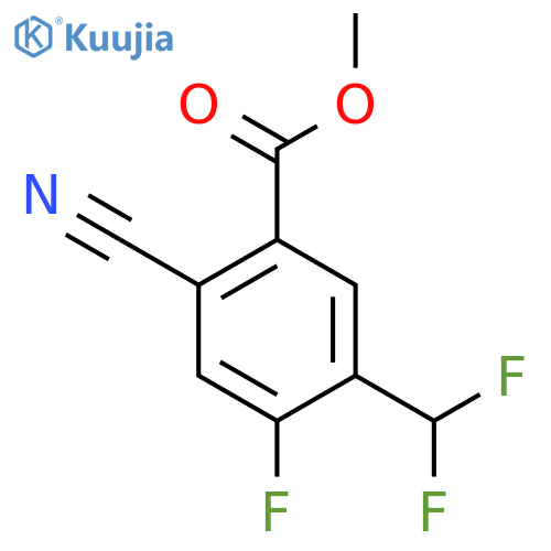 Methyl 2-cyano-5-difluoromethyl-4-fluorobenzoate structure