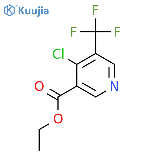 Ethyl 4-chloro-5-(trifluoromethyl)nicotinate structure