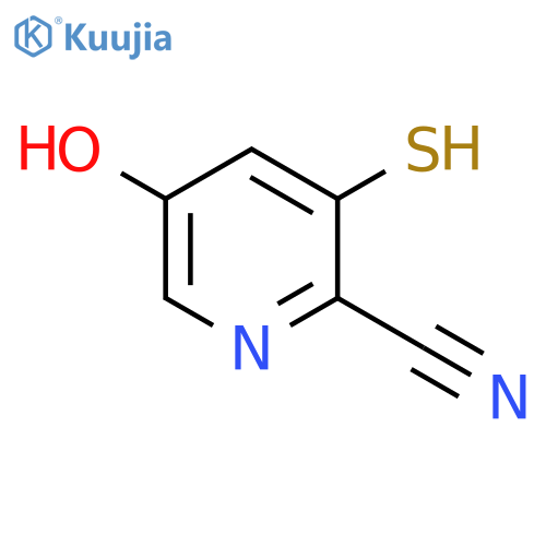 5-Hydroxy-3-mercaptopicolinonitrile structure