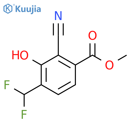 Methyl 2-cyano-4-difluoromethyl-3-hydroxybenzoate structure
