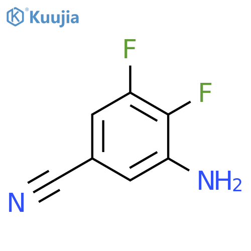 5-Cyano-2,3-difluoroaniline structure