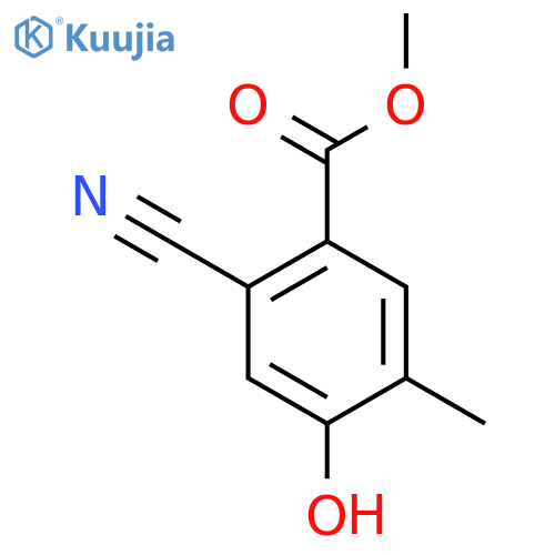 Methyl 2-cyano-4-hydroxy-5-methylbenzoate structure