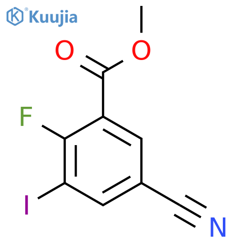 Methyl 5-cyano-2-fluoro-3-iodobenzoate structure