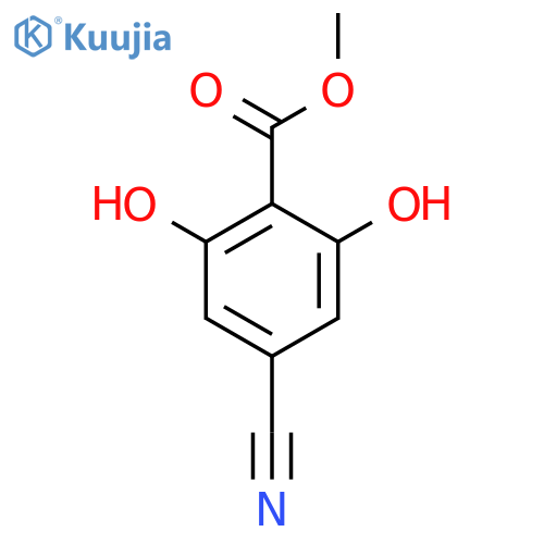 Methyl 4-cyano-2,6-dihydroxybenzoate structure