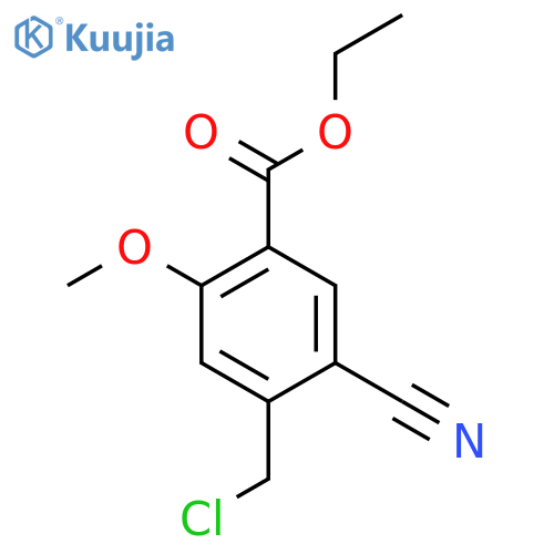 Ethyl 4-chloromethyl-5-cyano-2-methoxybenzoate structure