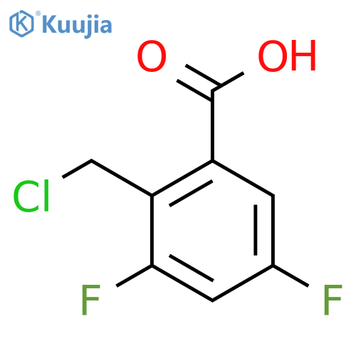 2-Chloromethyl-3,5-difluorobenzoic acid structure