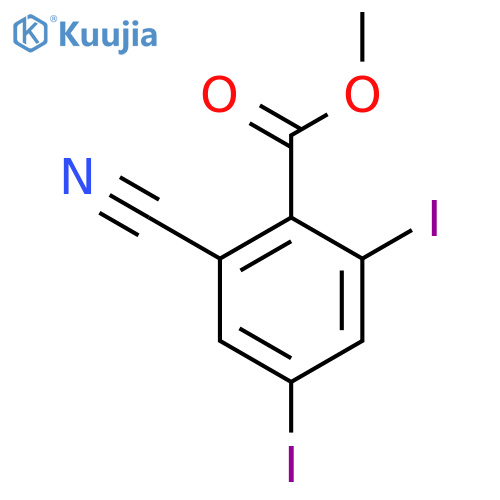 Methyl 2-cyano-4,6-diiodobenzoate structure