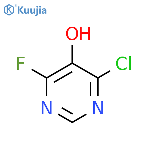 4-Chloro-6-fluoropyrimidin-5-ol structure
