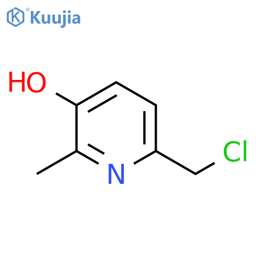 6-Chloromethyl-3-hydroxy-2-methylpyridine structure
