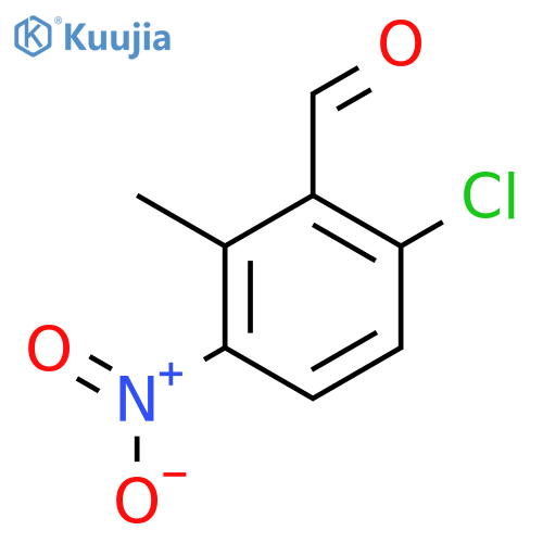 6-Chloro-2-methyl-3-nitrobenzaldehyde structure