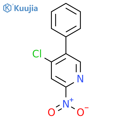 4-Chloro-2-nitro-5-phenylpyridine structure
