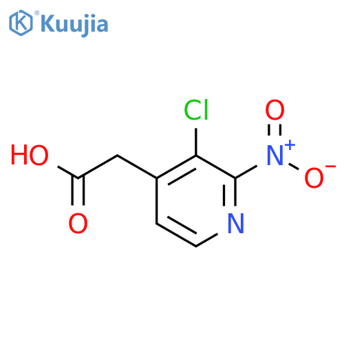 3-Chloro-2-nitropyridine-4-acetic acid structure