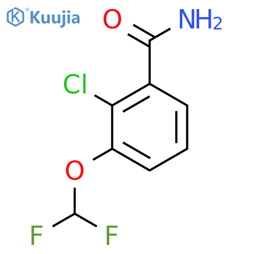 2-Chloro-3-(difluoromethoxy)benzamide structure
