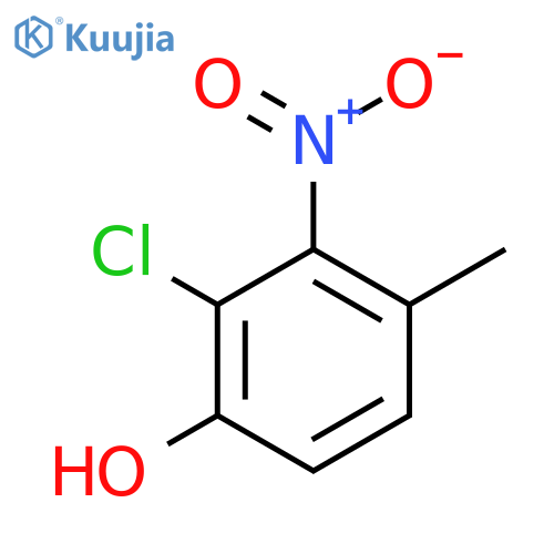 2-Chloro-4-methyl-3-nitrophenol structure