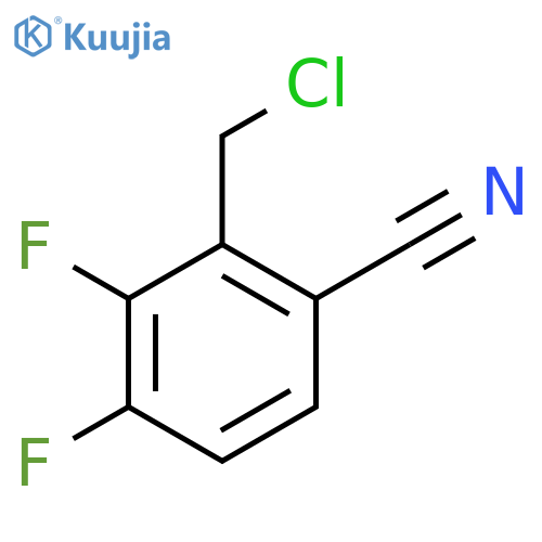6-Cyano-2,3-difluorobenzyl chloride structure