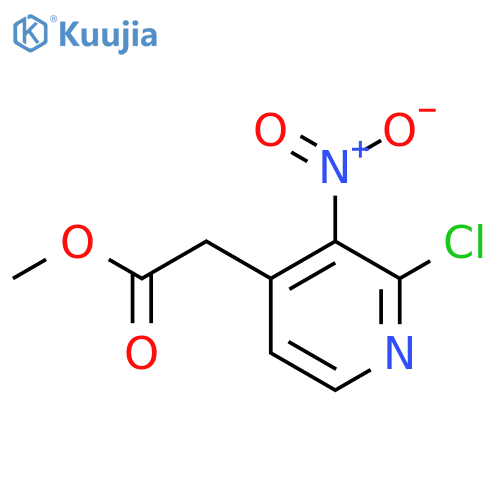 Methyl 2-chloro-3-nitropyridine-4-acetate structure
