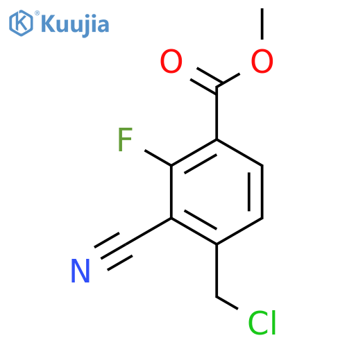 Methyl 4-chloromethyl-3-cyano-2-fluorobenzoate structure