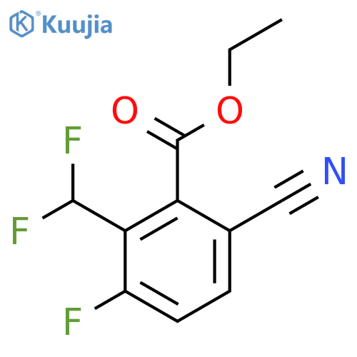 Ethyl 6-cyano-2-difluoromethyl-3-fluorobenzoate structure