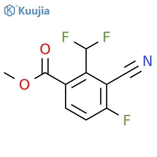 Methyl 3-cyano-2-difluoromethyl-4-fluorobenzoate structure