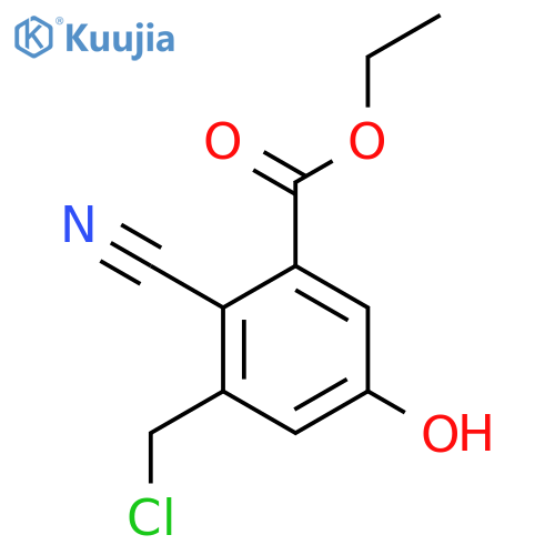 Ethyl 3-chloromethyl-2-cyano-5-hydroxybenzoate structure
