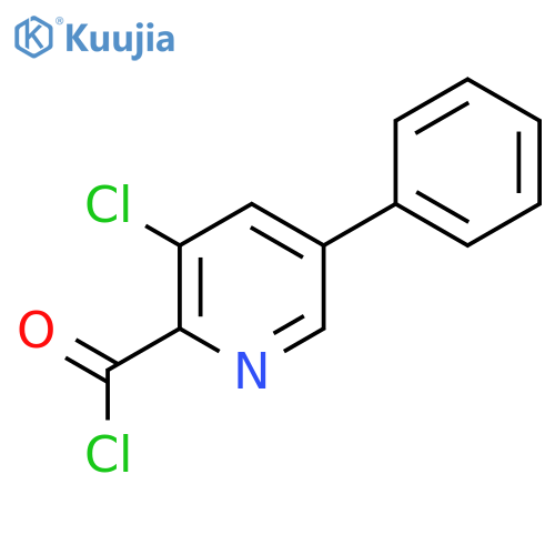 3-Chloro-5-phenylpyridine-2-carbonyl chloride structure