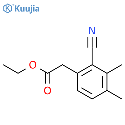 Ethyl 2-cyano-3,4-dimethylphenylacetate structure