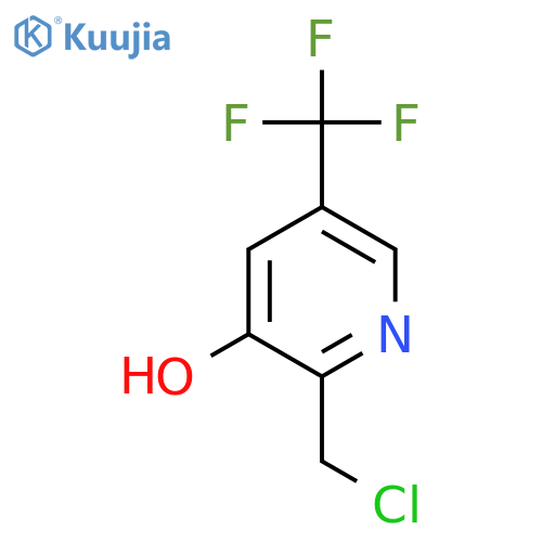 2-(Chloromethyl)-5-(trifluoromethyl)pyridin-3-ol structure