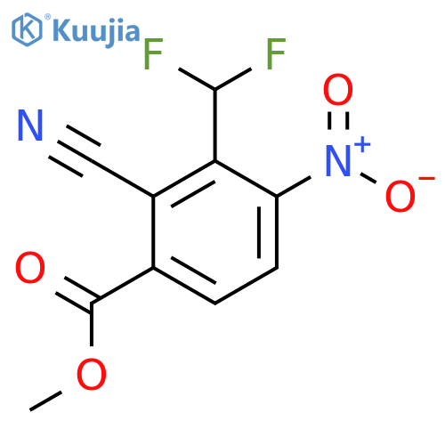 Methyl 2-cyano-3-difluoromethyl-4-nitrobenzoate structure