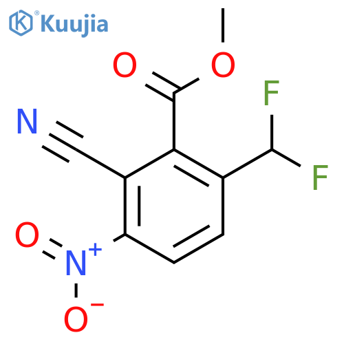 Methyl 2-cyano-6-difluoromethyl-3-nitrobenzoate structure