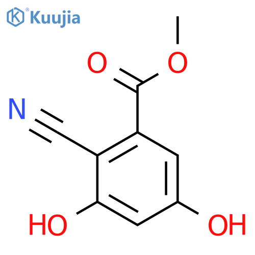 Methyl 2-cyano-3,5-dihydroxybenzoate structure