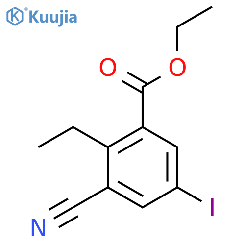 Ethyl 3-cyano-2-ethyl-5-iodobenzoate structure