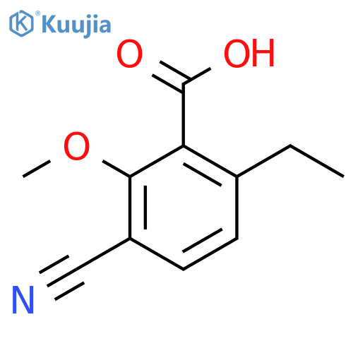 3-Cyano-6-ethyl-2-methoxybenzoic acid structure