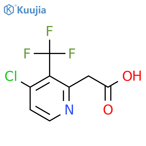 4-Chloro-3-(trifluoromethyl)pyridine-2-acetic acid structure