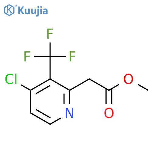 Methyl 4-chloro-3-(trifluoromethyl)pyridine-2-acetate structure