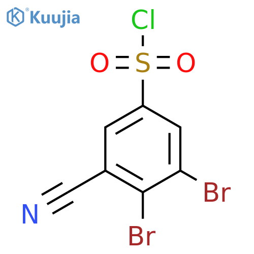 3-Cyano-4,5-dibromobenzenesulfonyl chloride structure