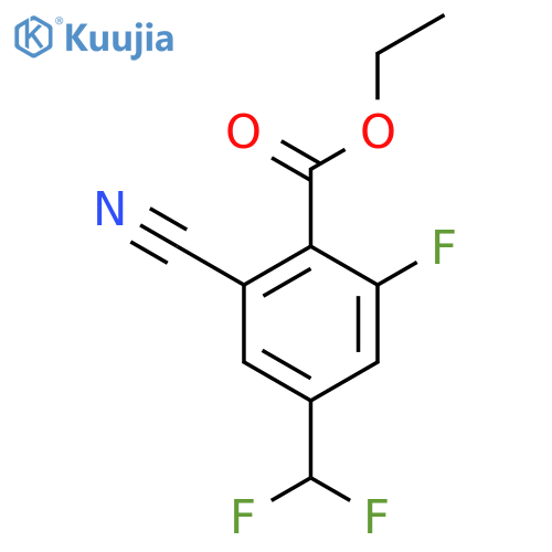 Ethyl 2-cyano-4-difluoromethyl-6-fluorobenzoate structure