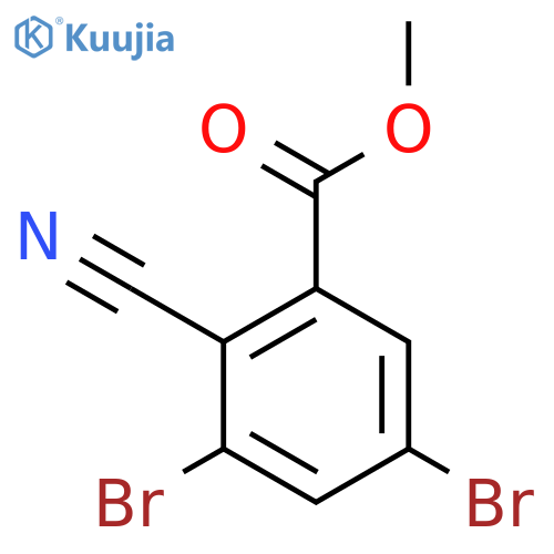 Methyl 2-cyano-3,5-dibromobenzoate structure