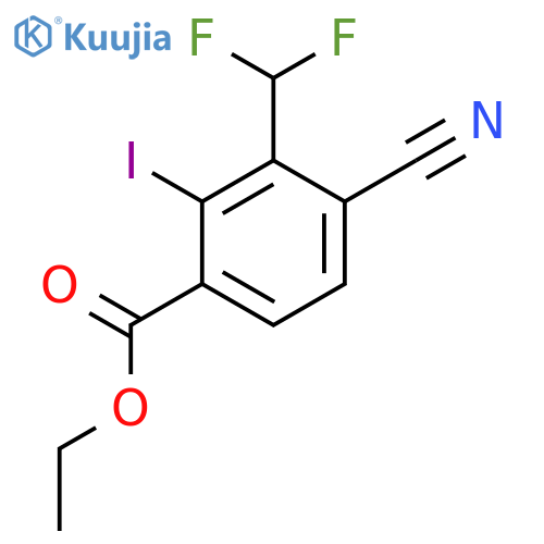 Ethyl 4-cyano-3-difluoromethyl-2-iodobenzoate structure