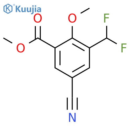 Methyl 5-cyano-3-difluoromethyl-2-methoxybenzoate structure