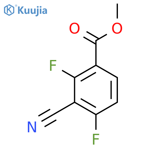 Methyl 3-cyano-2,4-difluorobenzoate structure